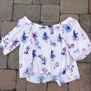 Floral Off The Shoulder Top